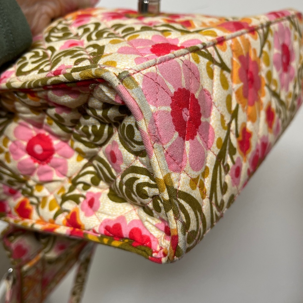 Vera Bradley shoulder/crossbody purse, GUC, vintage Julia Folkloric rigid see ⬇️ - Picture 16 of 16